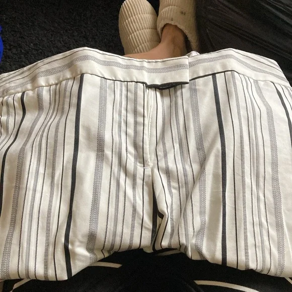 Worthington black and white striped dress pants NWT size 10-12 work pants - Picture 2 of 4